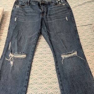 Guess Blue Flare Wide Leg Jeans